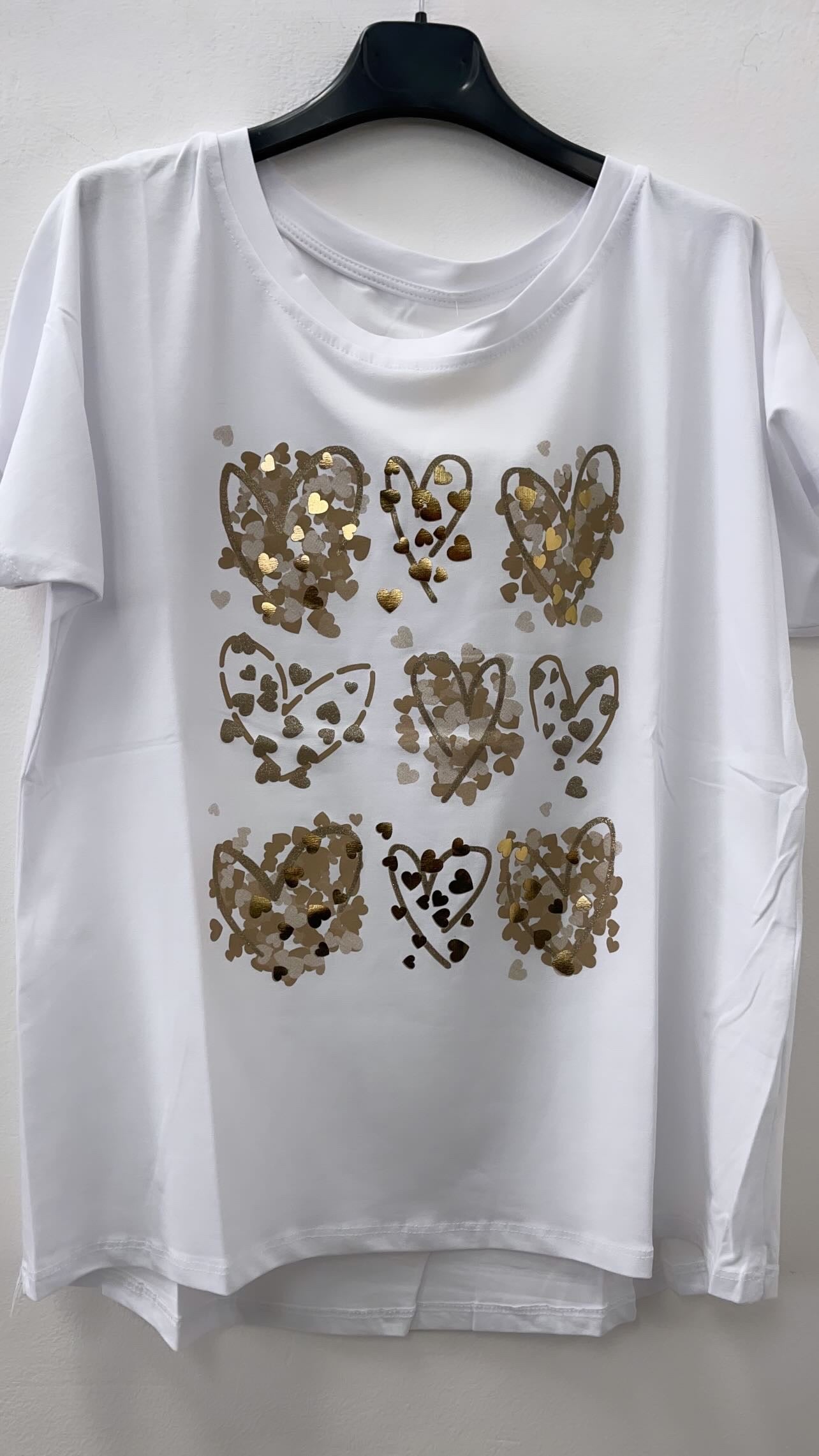 T-SHIRT LARGA 9 CUORI