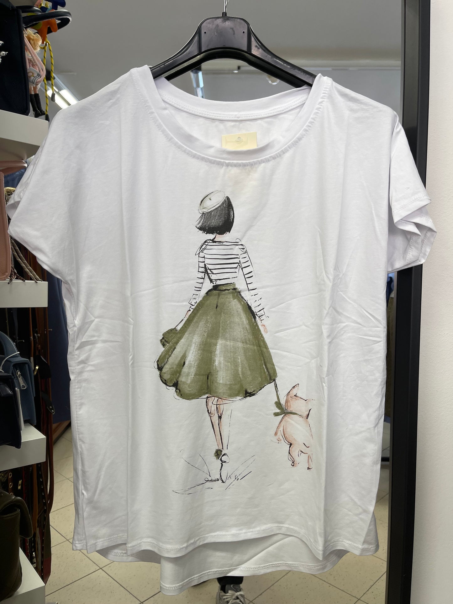 T-SHIRT OVER IN COTONE