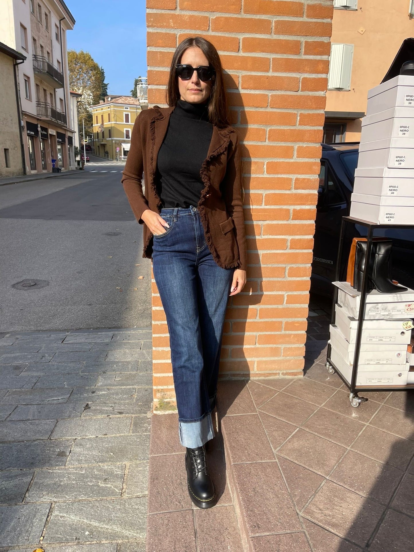 GIACCA SFRANGIATA IN MAGLIA