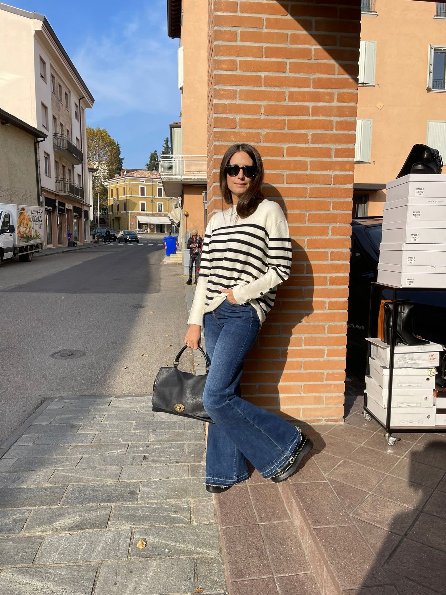 MAGLIONCINO RIGATO BOTTONI Oro