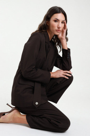 BLAZER SUSY MIX CIOCCOLATO