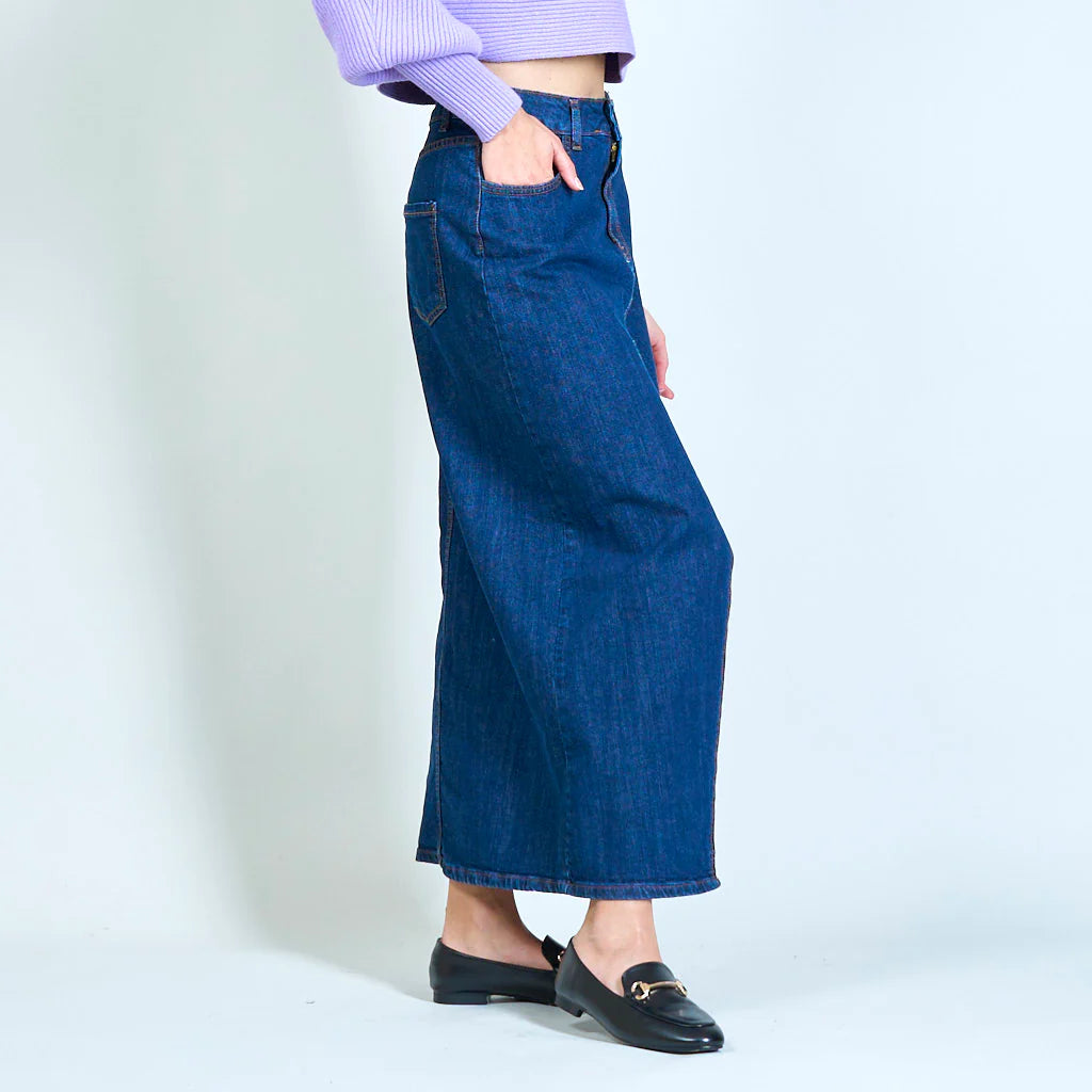 GONNA A MATITA IN JEANS
