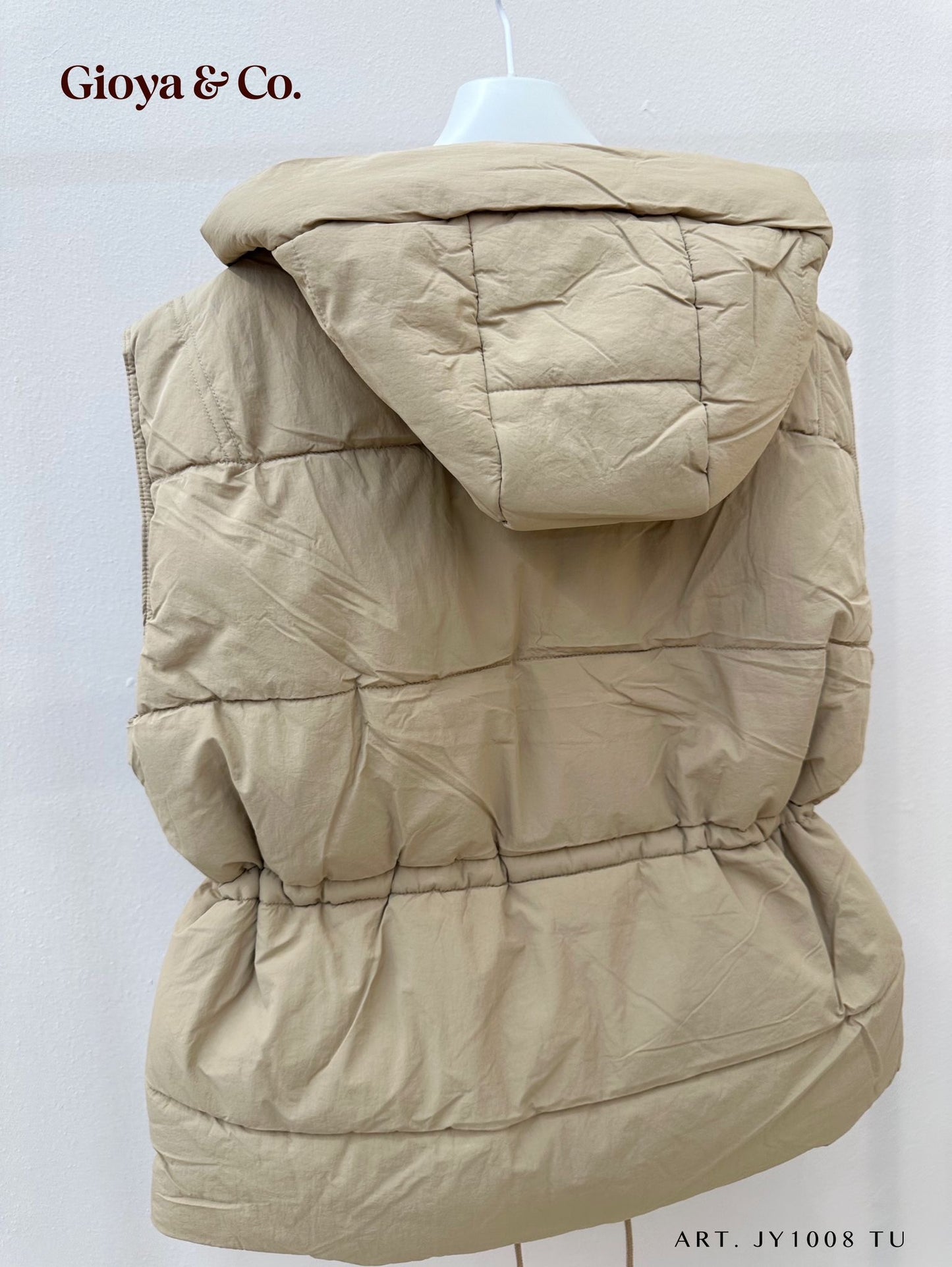 SMANICATO BEIGE CON COULISSE