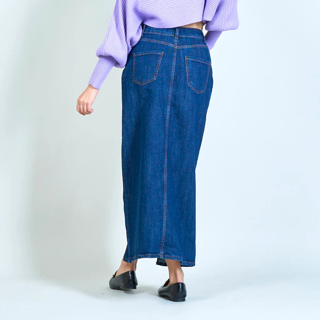 GONNA A MATITA IN JEANS