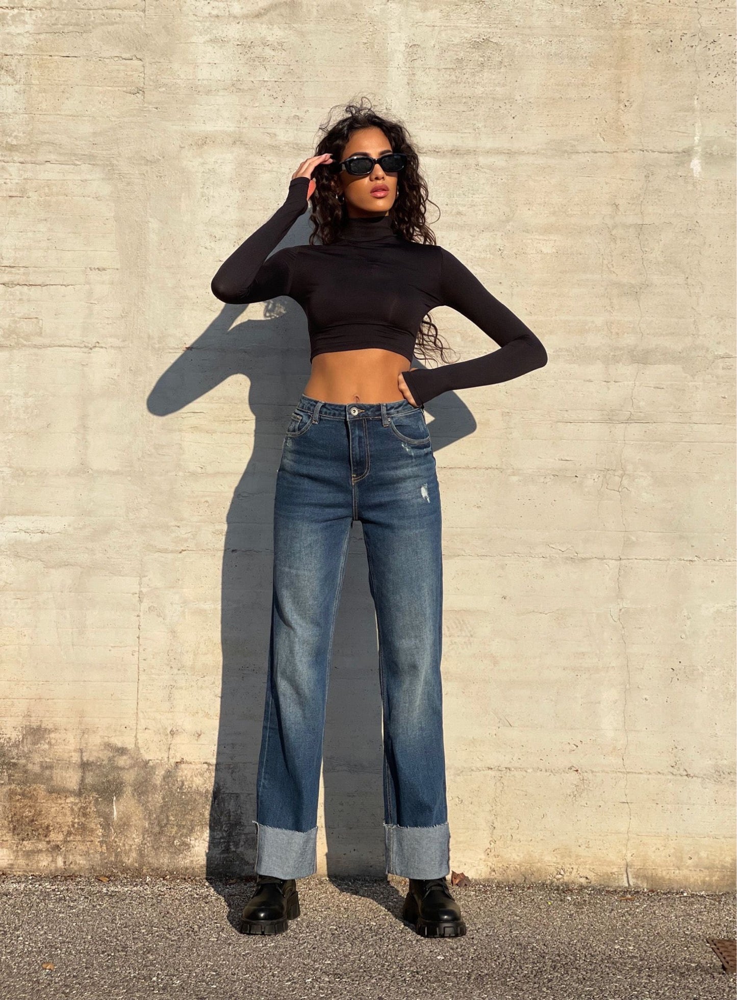 JEANS RISVOLTO ALTO 1269