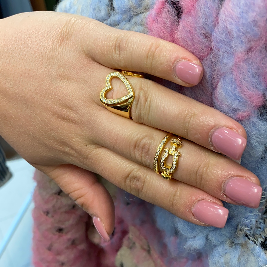 ANELLO CUORE REGOLABILE