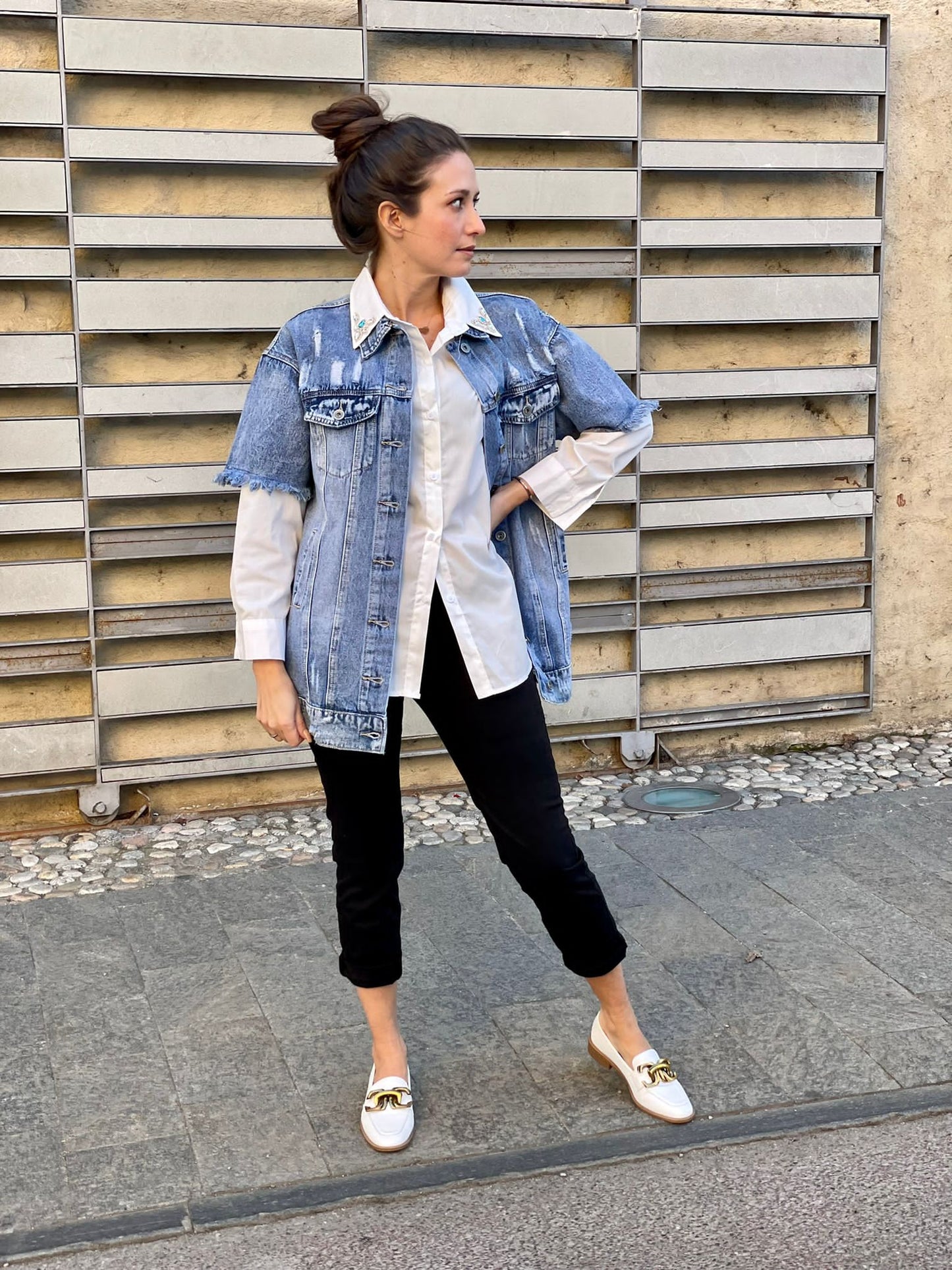 GIACCA JEANS manica corta