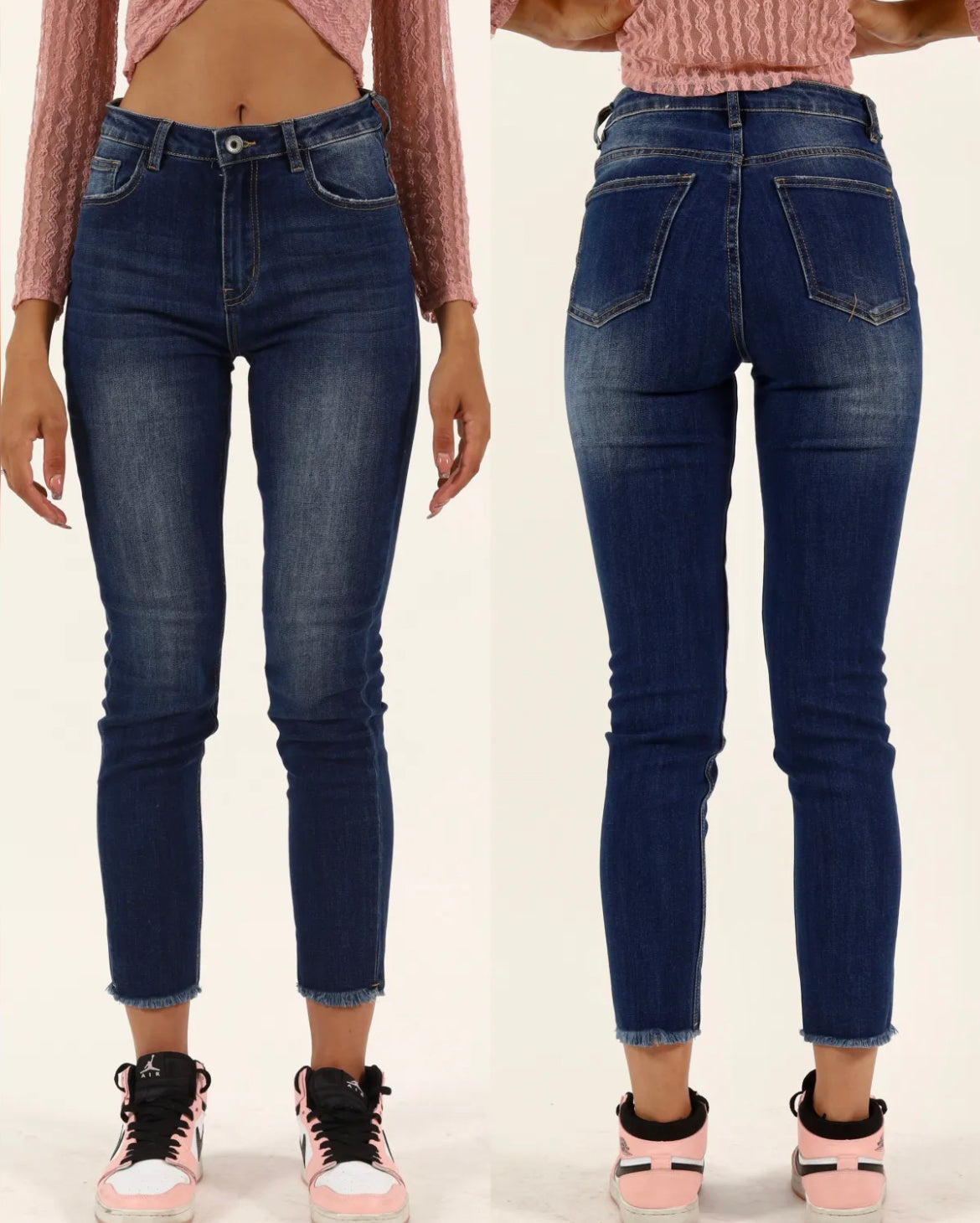 SKINNY BLU BLACK SFRANGIATO