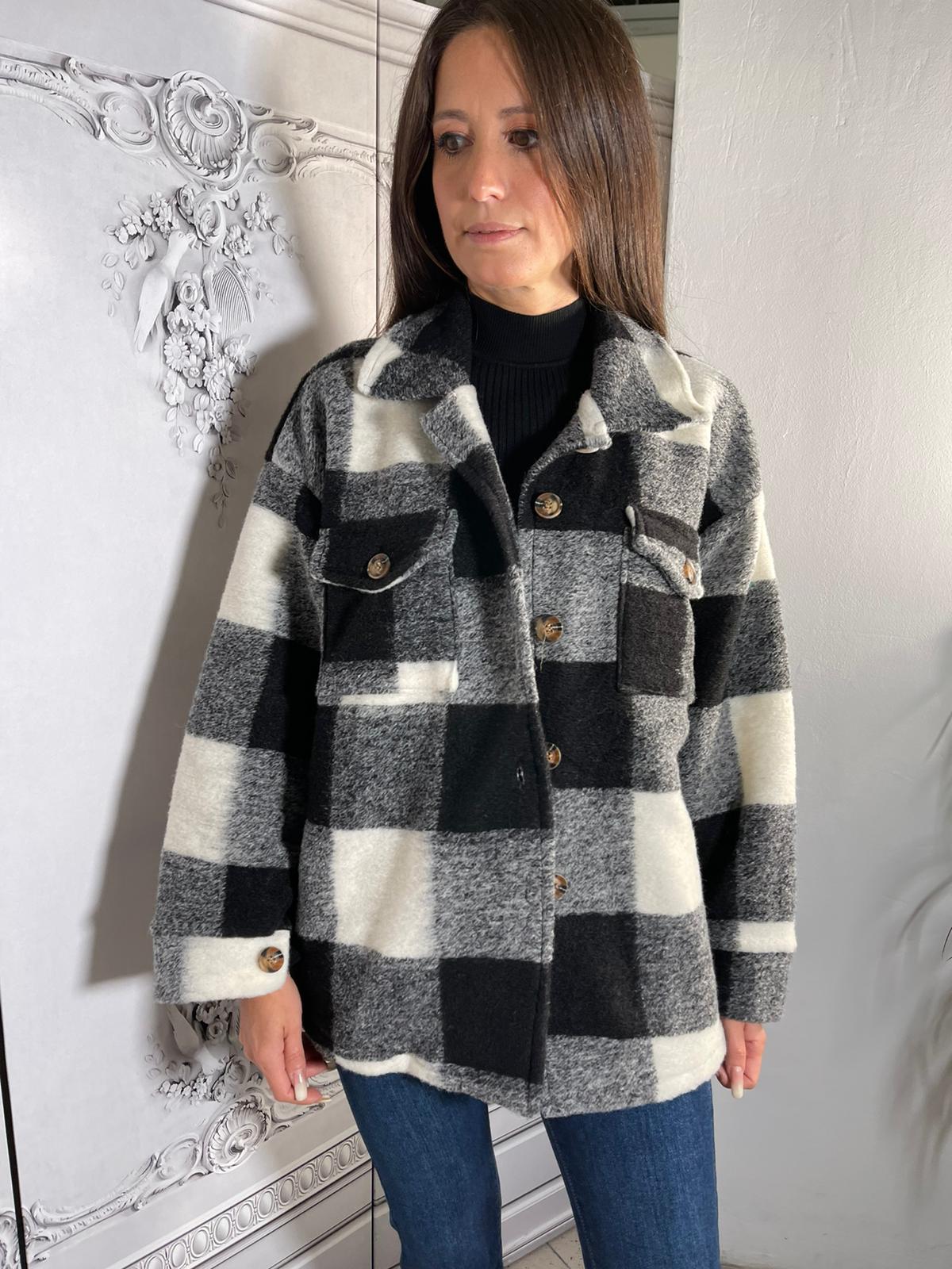 GIACCA FLANELLA A QUADRI
