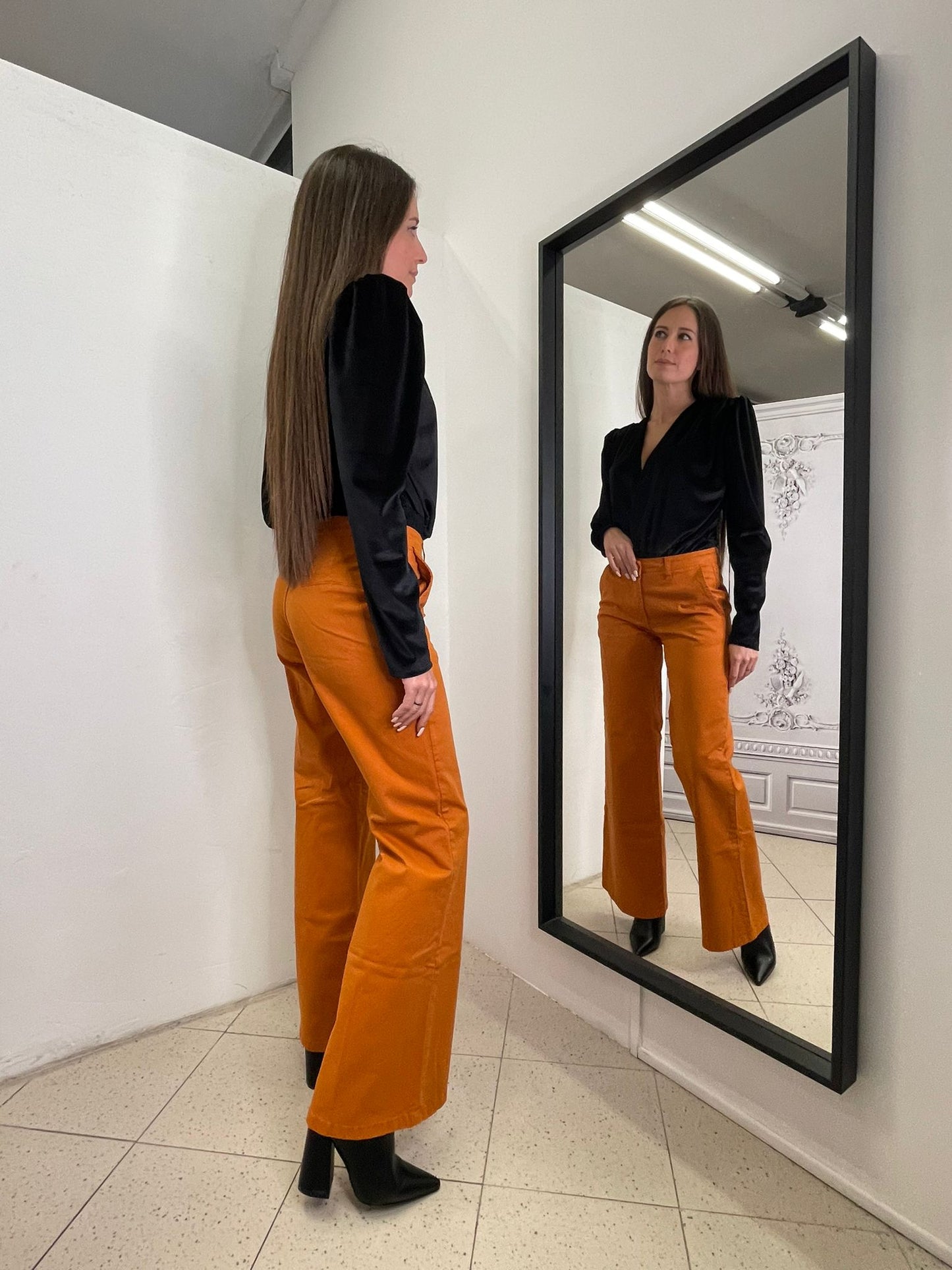 JEANS ZAMPA COLORATO