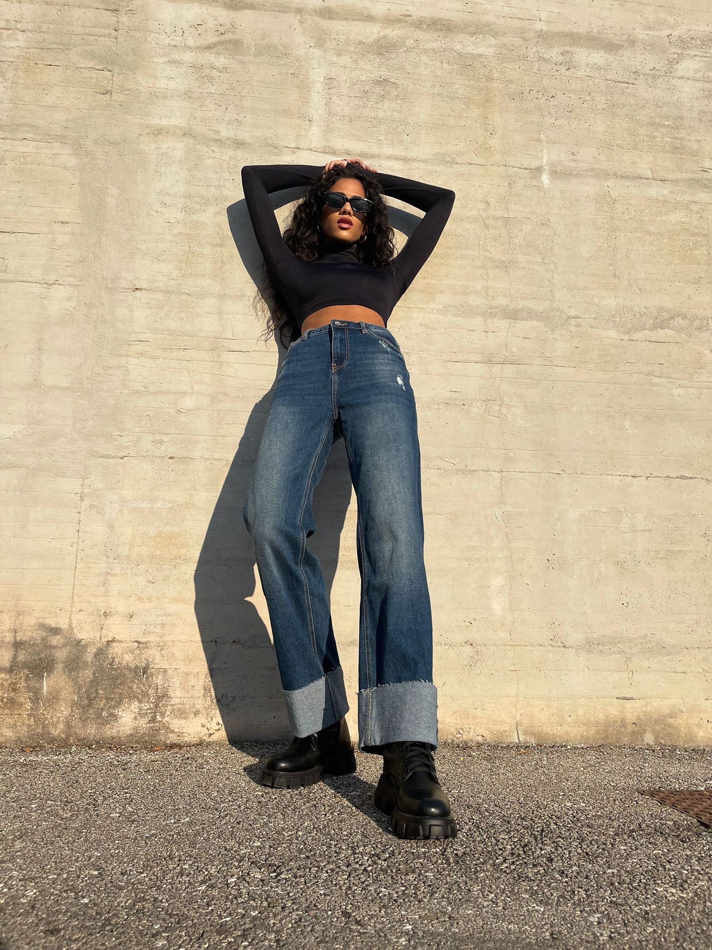 JEANS RISVOLTO ALTO 1269