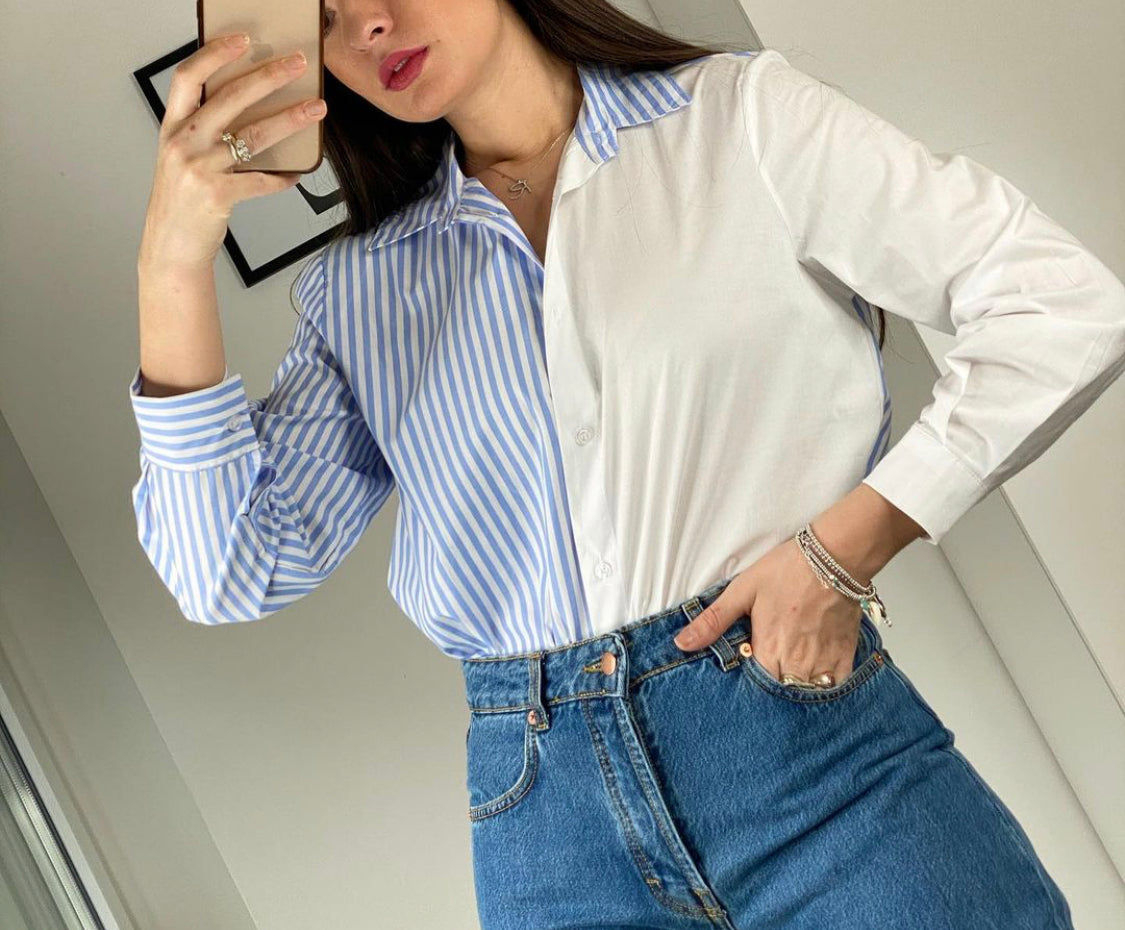 CAMICIA DOUBLE COLOR