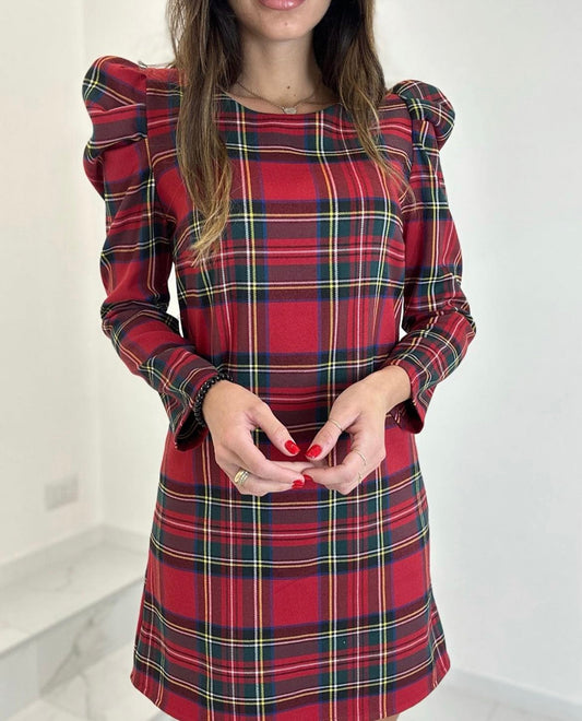 ABITINO TARTAN MANICA PALLONCINO