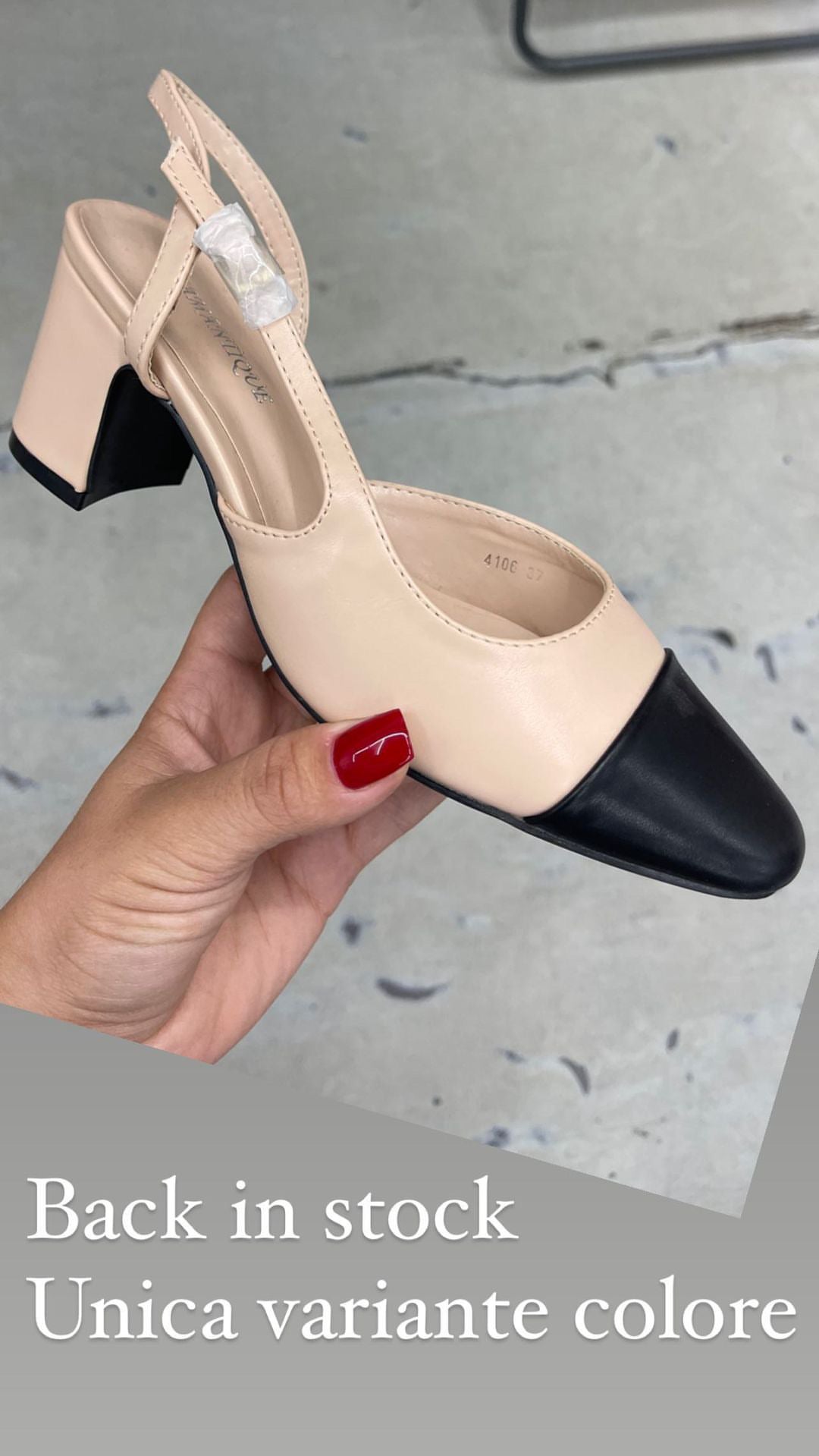 SLINGBACK CON PUNTA NERA