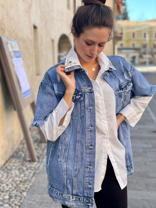 GIACCA JEANS manica corta