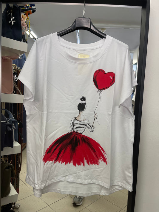 T-SHIRT OVER IN COTONE