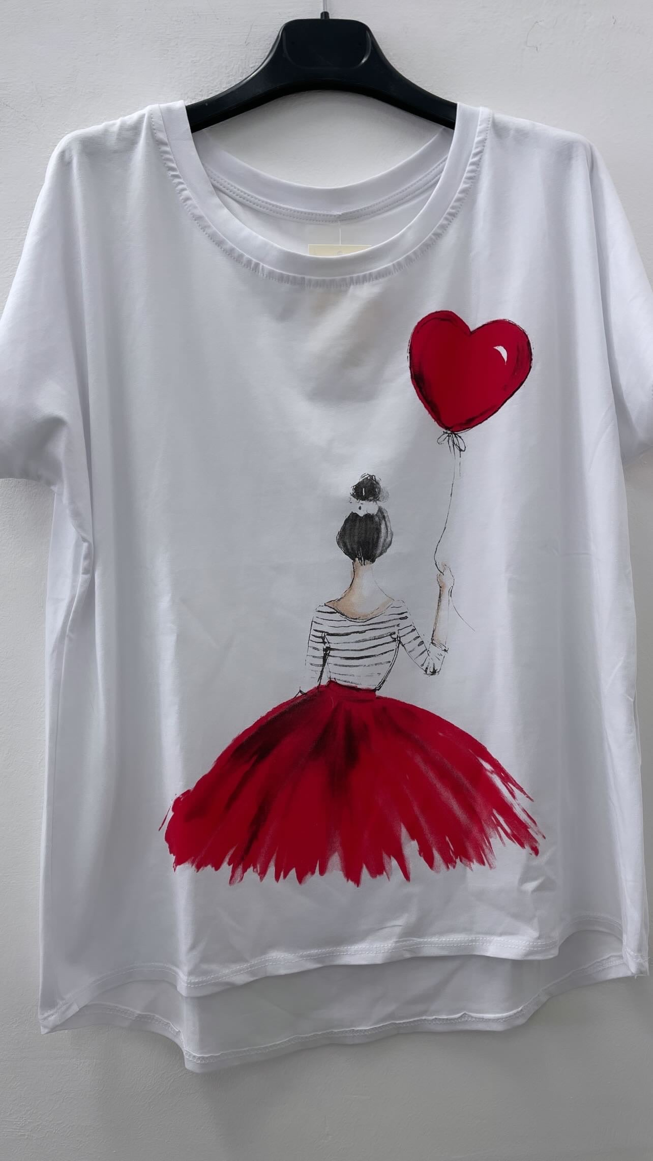 T-SHIRT LARGA BALLERINA