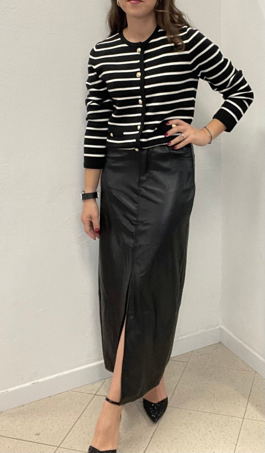 GONNA A MATITA IN ECOPELLE