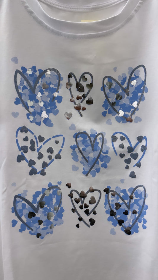 T-SHIRT LARGA 9 CUORI