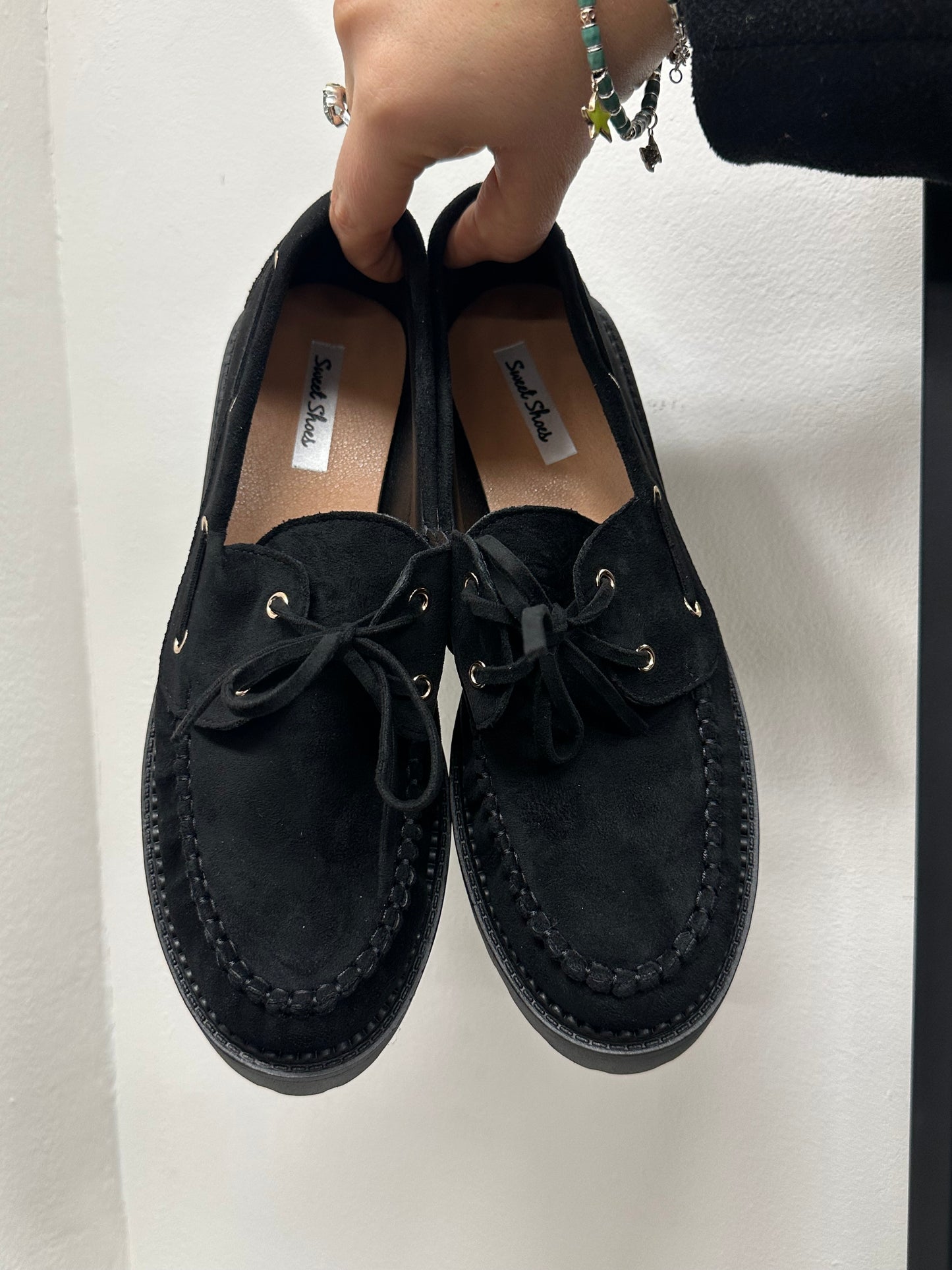 MOCASSINO NERO SCAMOSCIATO