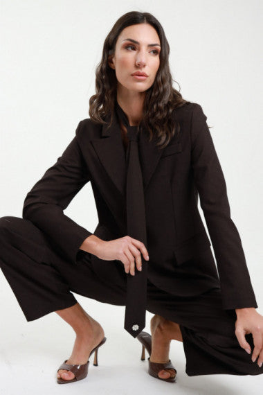 BLAZER SUSY MIX CIOCCOLATO