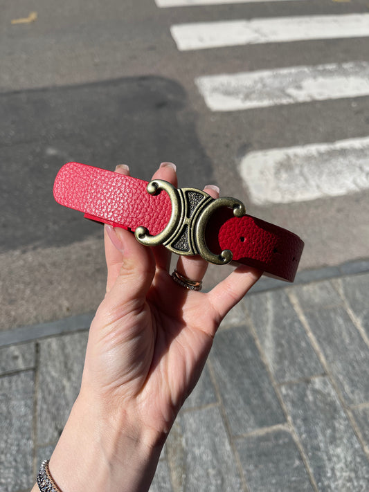 CINTURA C IN VERA PELLE