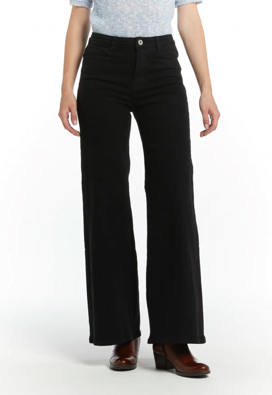 JEANS NERO PALAZZO