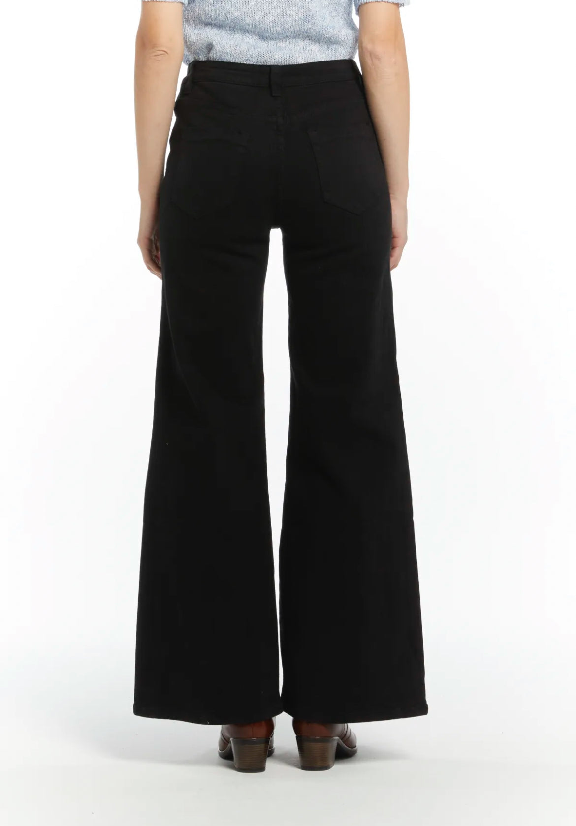 JEANS NERO PALAZZO