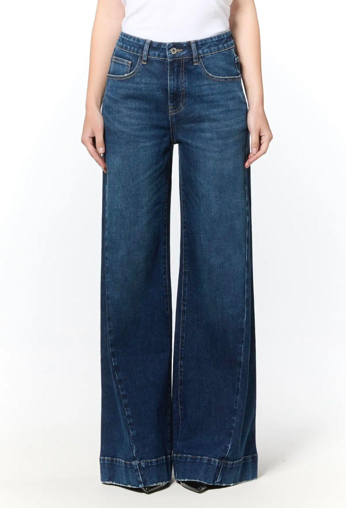 JEANS PALAZZO SABBIATO