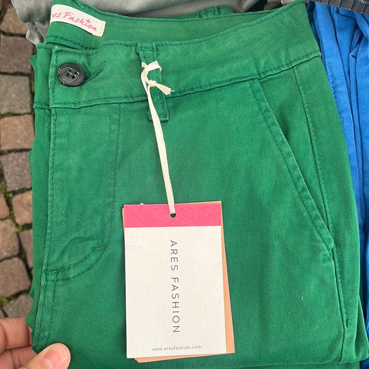 CHINOS VERDE SMERALDO