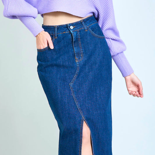 GONNA A MATITA IN JEANS