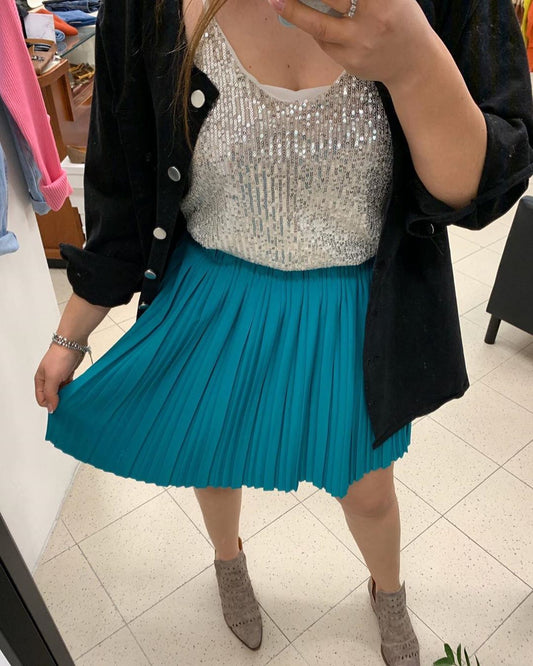 Gonna Plissé Tinta Unita