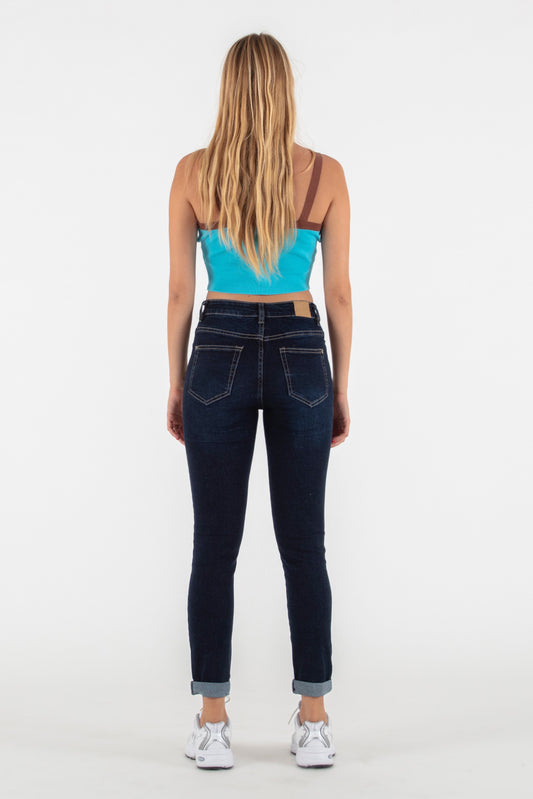 JEANS SKINNY BLU BLACK 9006