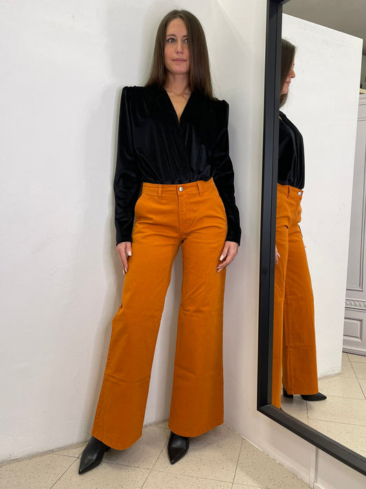 JEANS ZAMPA COLORATO