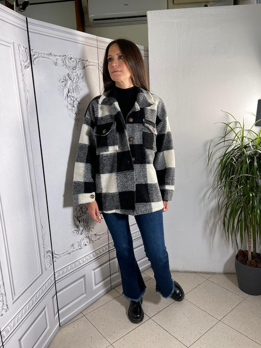 GIACCA FLANELLA A QUADRI