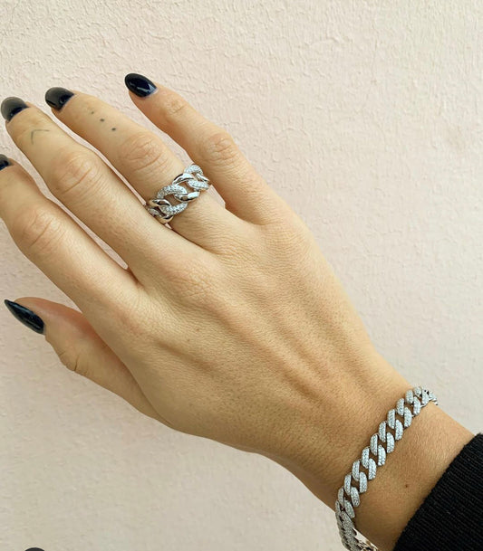 BRACCIALE GROUMETTE ARGENTO