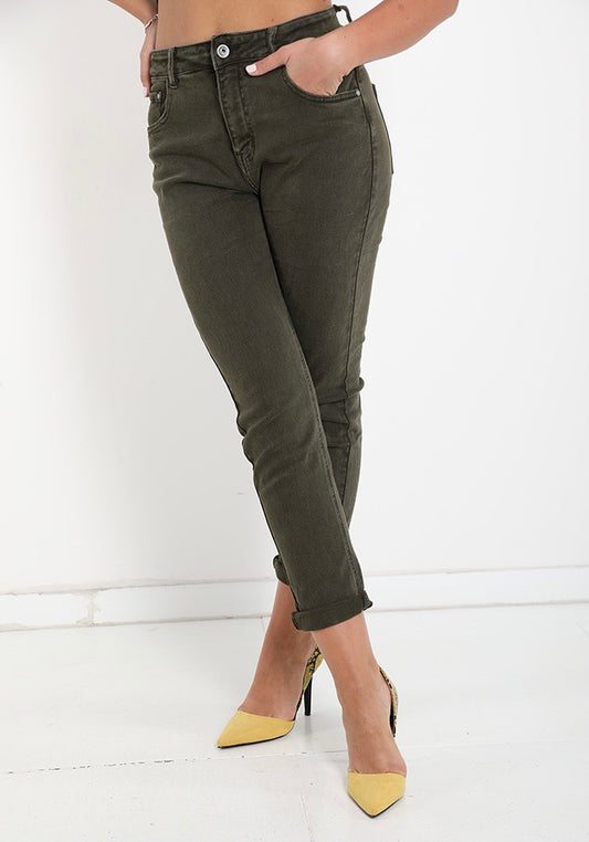 SKINNY VERDE MILITARE