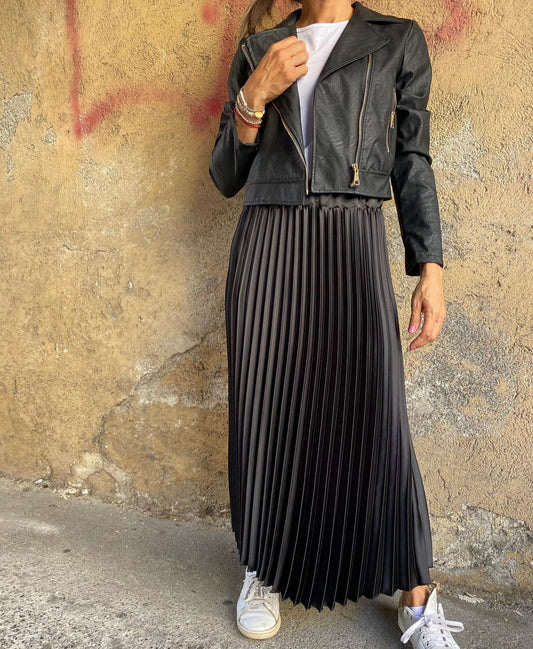 GONNA RASO PLISSETTATA