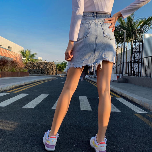 MINI IN JEANS CHIARO 1243