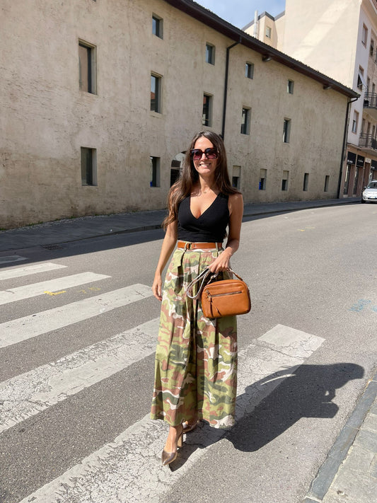 GONNA LUNGA STAMPA MILITARE