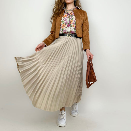 GONNA RASO PLISSETTATA